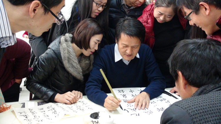 The first online exhibition of calligraphy calligraphy calligraphy in Zizhou County